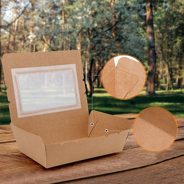 14 Kraft Paper Food Box With Window