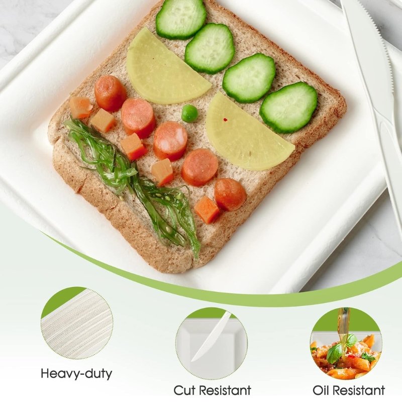 20 Square Paper Plate (218*218*20mm)