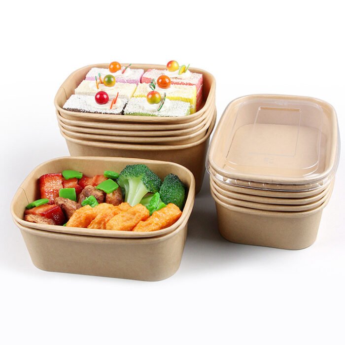 25 1000ML Rectangle Salad Bowl