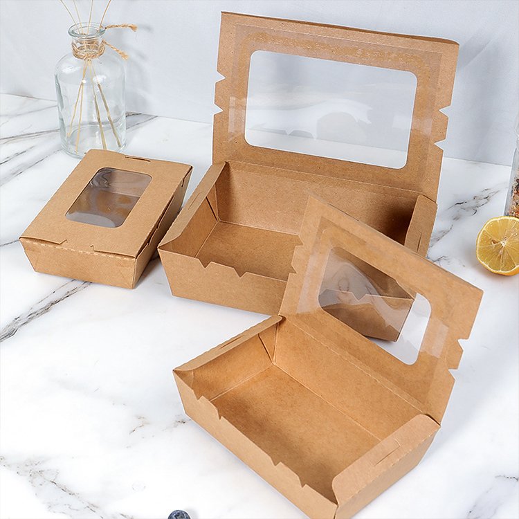 28 Kraft Paper Food Box With Window