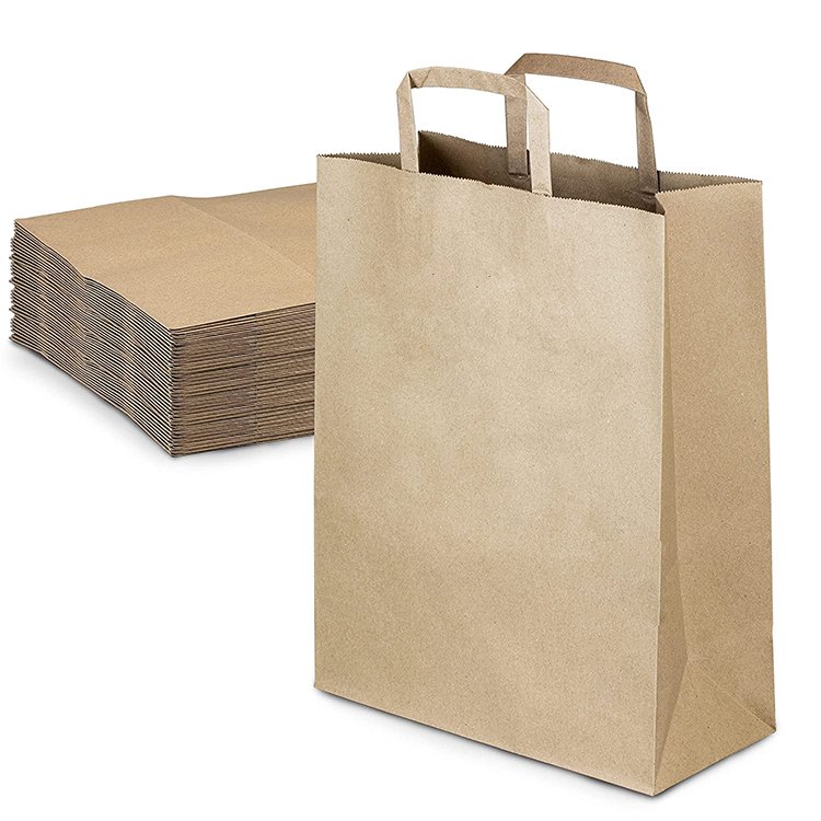 31 Kraft Flat Handle Paper Bag (27*21*11cm)