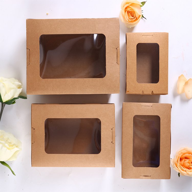 32 Kraft Paper Food Box With Window
