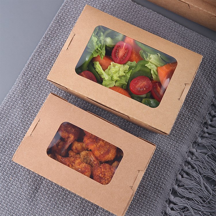 33 Kraft Paper Food Box With Window