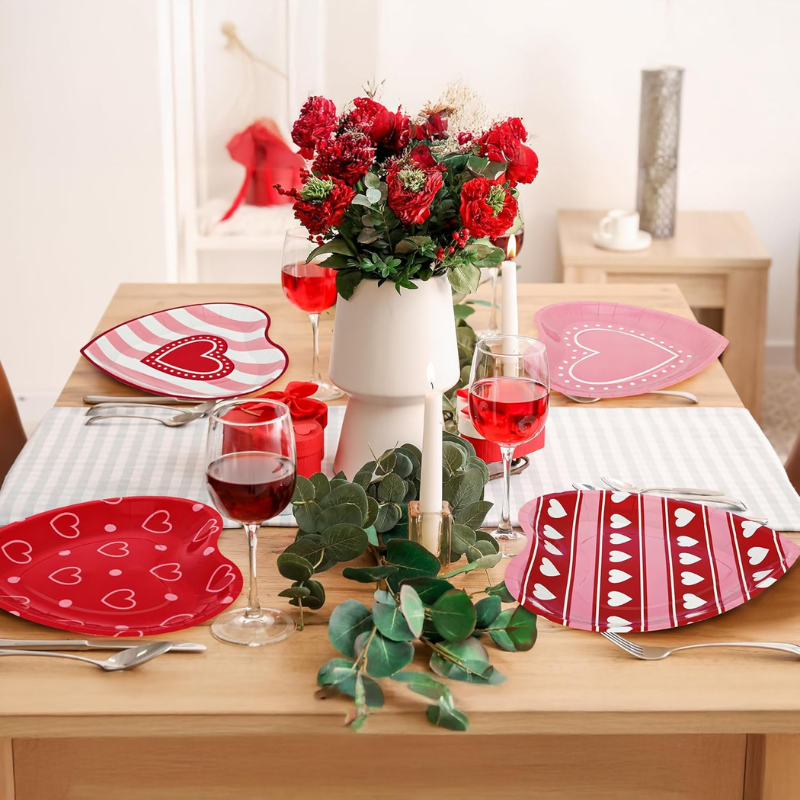 39 Special Shaped Paper Plate (Heart-Shaped Paper Plate)