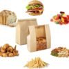 Brown Eight-Sided Sealed Paper Bag (28*17.5*12cm)