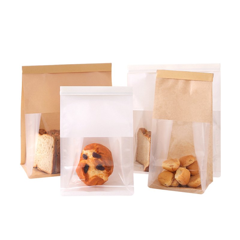 87 Brown Eight-Sided Sealed Paper Bag (28*22*11cm)
