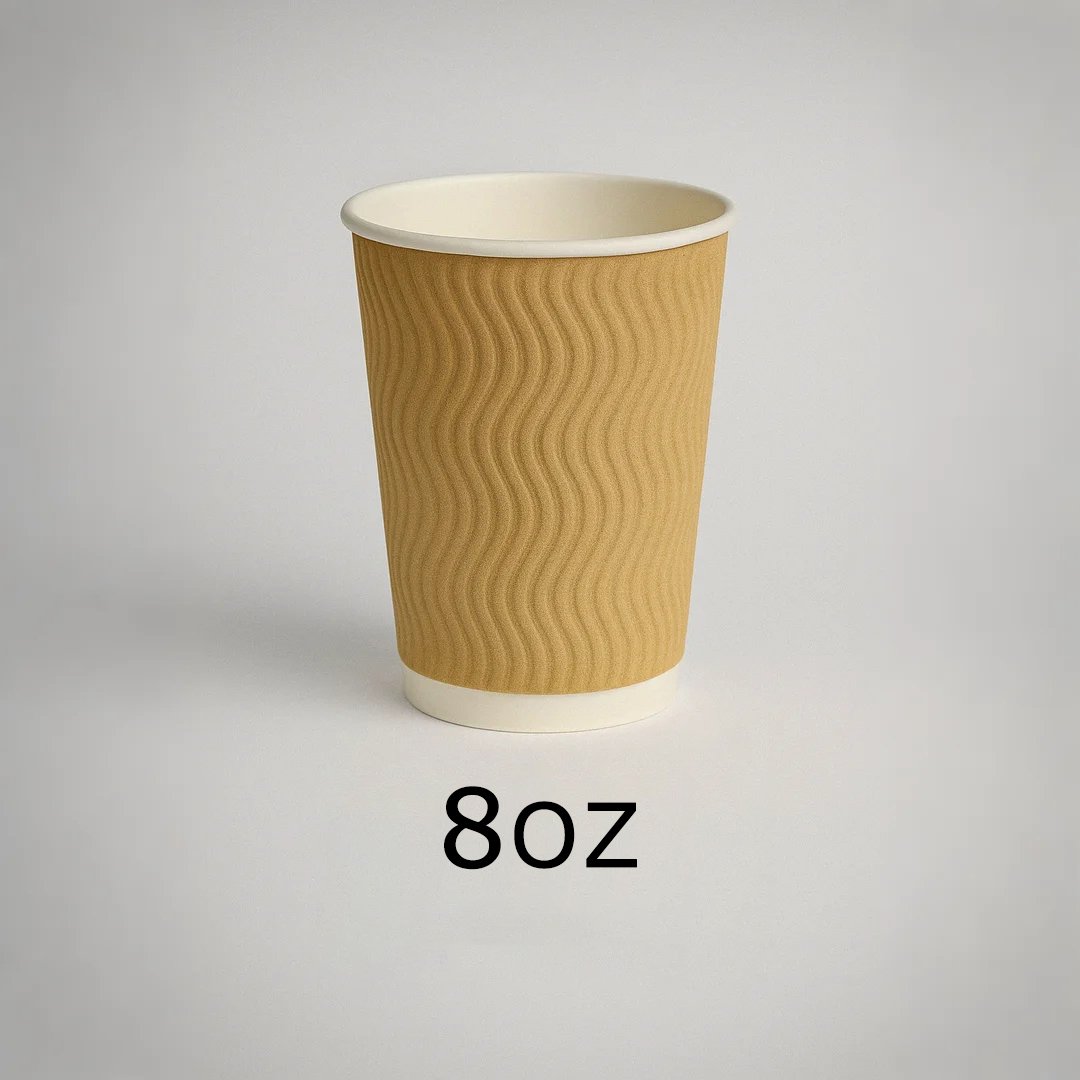 8OZ瓦楞杯 8oz.(80mm) Ripple-Wall Paper Cup