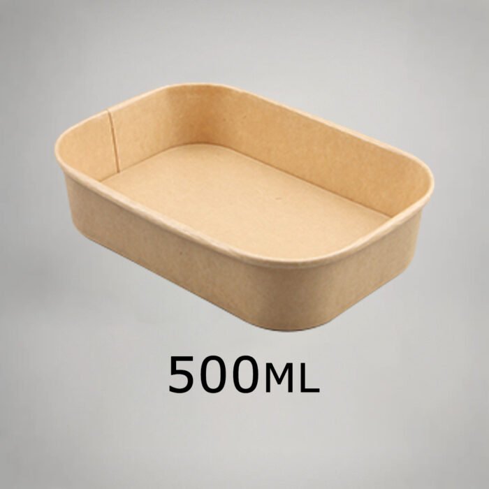 方形纸碗500ML Rectangle Salad Bowl