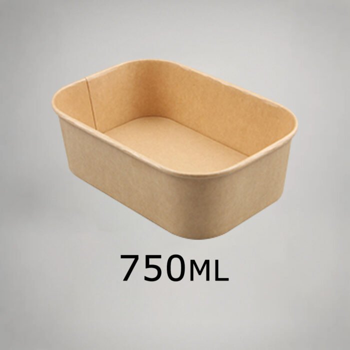 方形纸碗750ML 750ML Rectangle Salad Bowl