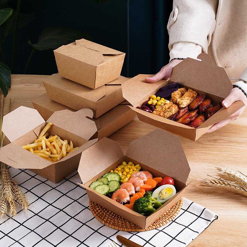 素材 (3) Kraft Paper Food Box