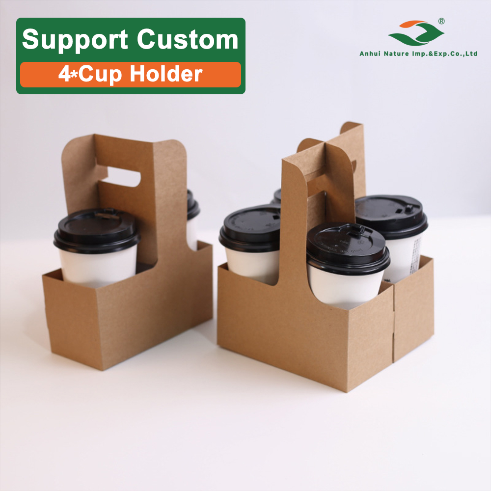 Handle Paper Cup Holder (4*Cup Holder)
