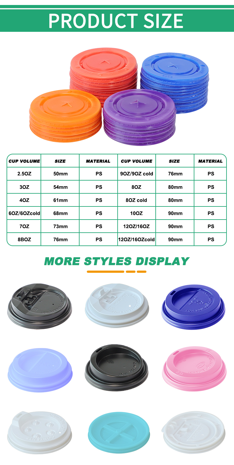 Ps Container Lids Ps Plastic Lids For Paper Cup|Lids For Paper Cup